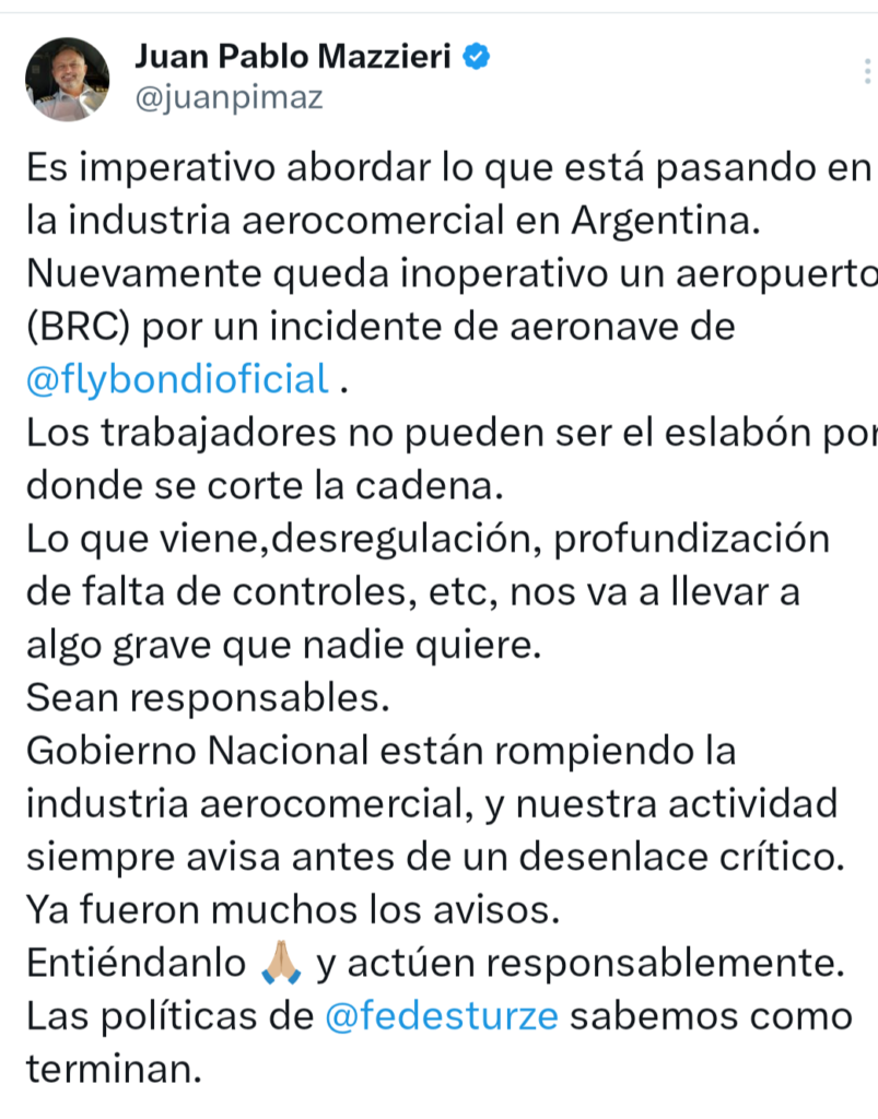 1000096039-803x1024 Después del problema con el avión de Flybondi volvieron a habilitar el aeropuerto Brc